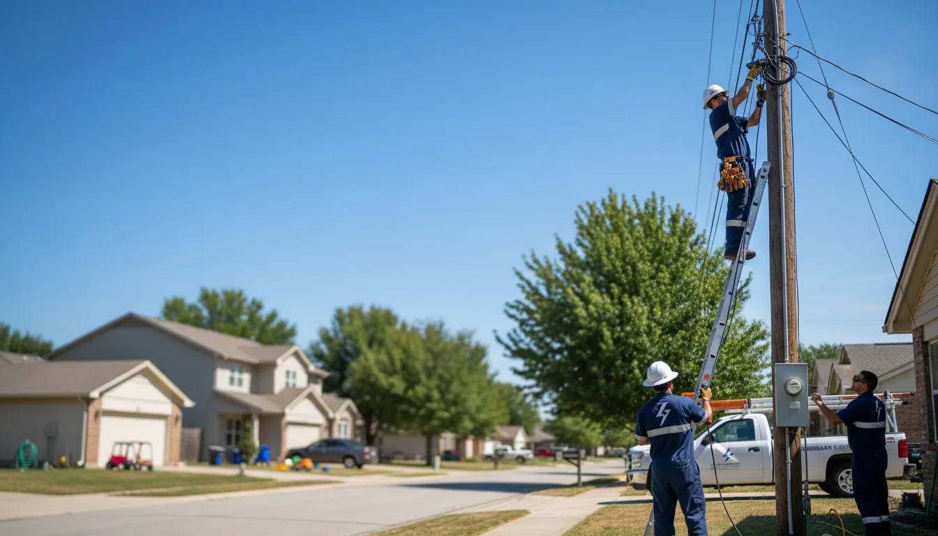 Residential electrician providing installation services in Mooreton, ND